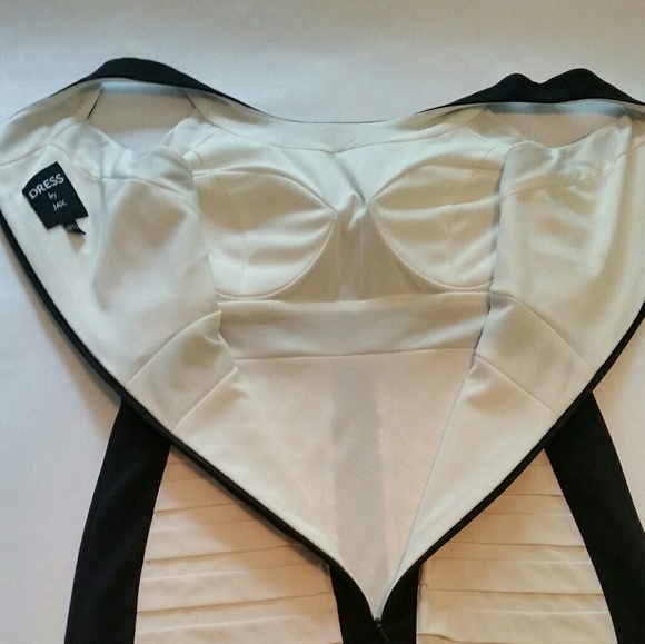 NWOT Dress byJax | Ivory/Black Tiered Seamed Dress - Picture 5 of 8